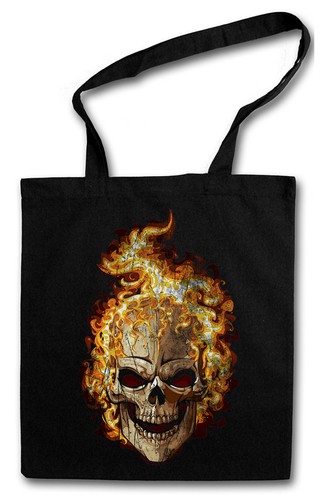 Burning skull shopper - burning,