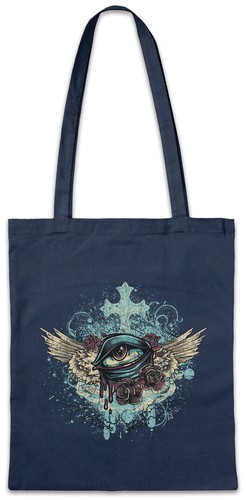 Shopper occhio alato - , rose