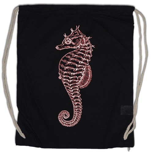 Sea horse borsa con coulisse - sea,