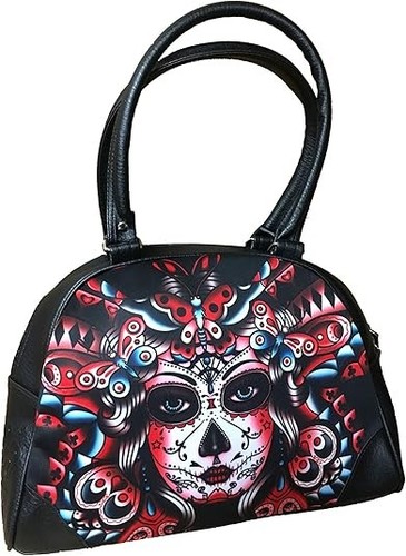 Borsa rockabilly teschio - borsa,