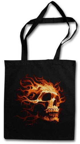 Burning skull shopper - burning,